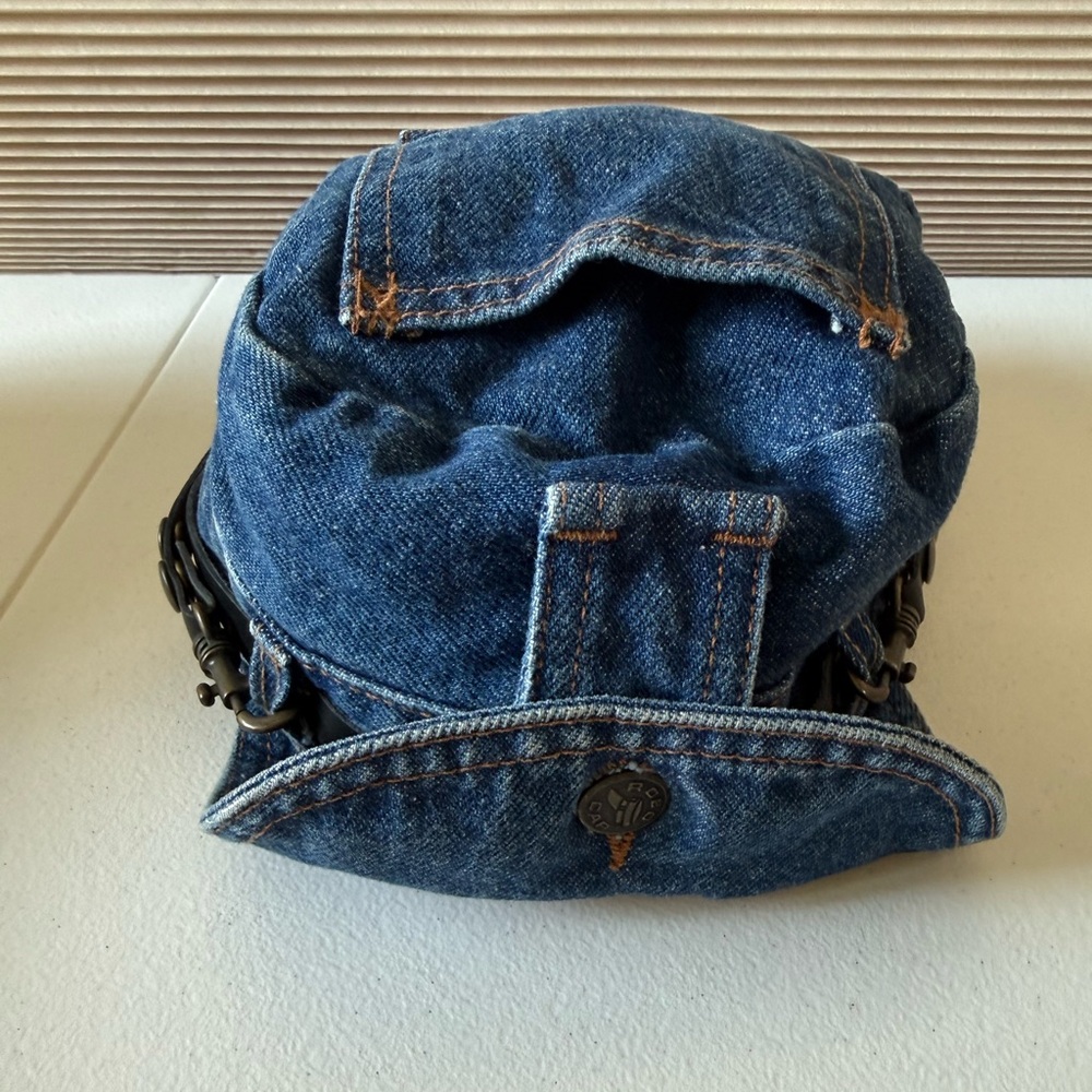 Vintage ROBO CAP The Road Rag Denim Hat Unisex Size M Motorcycle Biker Canada